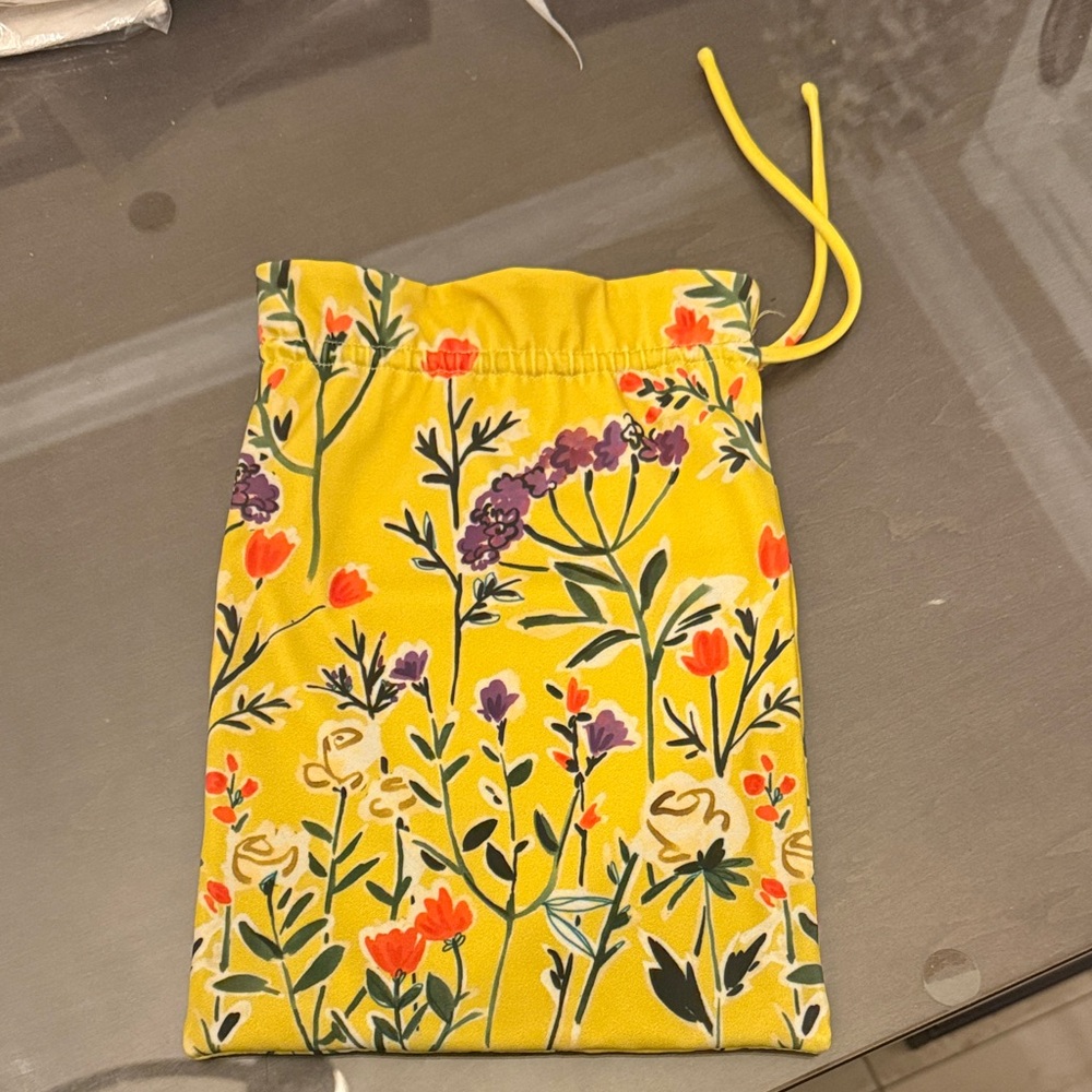 Silvia Tcherassi Yellow Floral Pouch